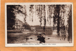 Castelletto Sopra Ticino Italy Old Postcard Mailed - Novara