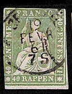 94998L - SWITZERLAND - STAMP - Zumstein  #  26G -  USED Faulty - Gebraucht