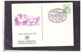 TEM13180 -   BOCHUM 25.10.1981  /  TAG DER BRIEFMARKE 1979 - BRIEFMARKEN AUSSTELLUNG - Private Postcards - Used