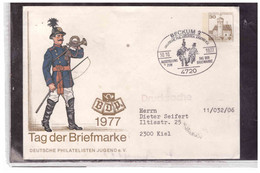 TEM13199  -  BECHUM  30.10.1977   /   ENTIRE  " AUSSTELLUNG   TAG DER BRIEFMARKE  1977 " - Enveloppes Privées - Oblitérées
