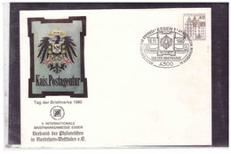 TEM13202  -  ESSEN  16.11.1980   /   ENTIRE     TAG DER BRIEFMARKE  1980  " 3.INTERNAT.BRIEFMARKENMESSE ESSEN "        " - Private Covers - Used