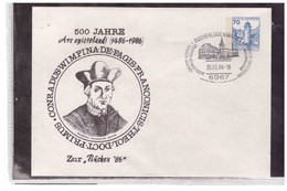 TEM13209  -   BUCHEN 30.3.1986  / ENTIRE "500 JAHRE ARS EPISTOLANDI "  -  DEUTSCHE-SOWJETISCHE  BRIFMARKEN AUSSTELLUNG - Private Covers - Used