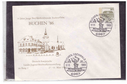 TEM13213 -   BUCHEN  11.11.89 / ENTIRE "10 JAHRE JUNGE BRIEFMAKENFREUNDE" - BRIEFMARKENSCHAU PHILATELIE - Private Covers - Used