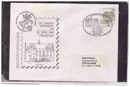 TEM13218 -  DARMSTADT  24.4.83  / ENTIRE  " 35.LANDES VERBANDS-TAG " - Enveloppes Privées - Oblitérées