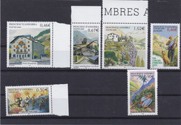 Andorre 2002/03 Cat. Yvert N° 56, 576, 578,579, 581, 581, ** - Sonstige & Ohne Zuordnung