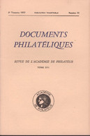 Revue De L'Académie De Philatélie - Documents Philatéliques N° 74 - Avec Sommaire - Philatélie Et Histoire Postale