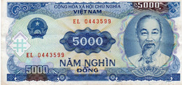 VIETNAM 5000 DONG 1991 P-108a XF - Vietnam