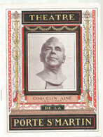 JC , Programme , Spectacle ,THEATRE De La Porte ST MARTIN, Cyrano De Bergerac, 1921, Frais Fr 3.30 € - Programmes