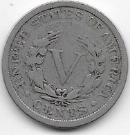 Etats Unis - 5 Cents 1906 - TB - 1883-1913: Liberty