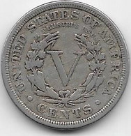 Etats Unis - 5 Cents 1911 - TTB - 1883-1913: Liberty (Libertà)