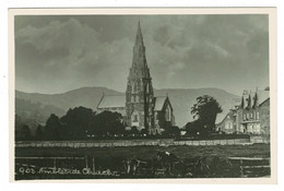 Ref 1453 - Early Real Photo Postcard - Ambleside Church - Lake District Cumbria - Ambleside