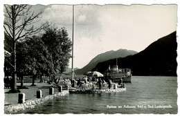 Ref 1454 - Real Photo Postcard - Lake Steamer - Pertisau Am Achensee Tirol Austria Cachet - Pertisau