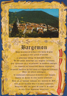 83 BARGEMON  / VUE UNIQUE SUR FOND STYLE PARCHEMIN - Bargemon