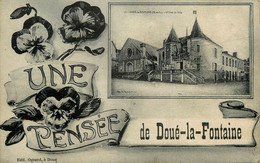 Doué La Fontaine * Une Pensée De La Commune * Souvenir - Doue La Fontaine