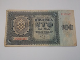 CROAZIA 100 KUNA 1941 - Kroatien