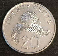 SINGAPOUR - SINGAPORE - 20 CENTS 1996 - KM 101 - ( Blason Bas ) - Singapour