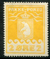 GREENLAND 1915 Parcel Post 2 Øre LHM / *.   Michel 5A; SG P5A - Paketmarken