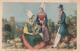 PORNIC - En Bretagne Vers 1835. Costume Des  Pornicaises à Cette époque - Pornic