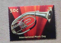 Ny18-03 : Nations-Unies (New-York / 1er Octobre Journée Internationale De La Musique - Hélicon - Neufs
