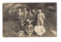 NICE - CARTE PHOTO : GUERRE 14 -  HOPITAL TEMPORAIRE - BLESSES EN CONVALESCENCE -AVRIL 1916 - - Gesundheit, Krankenhäuser