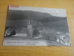 CPSM  -  BAULMES  -  L'église Et L'aiguille - Baulmes