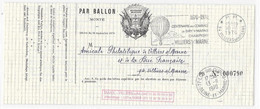 PRECURSEUR ENVOL BALLON MONTE 1970 VILLIERS S/ MARNE Centenaire Vol LE DAGUERRE Et Combats BRY Repro Formulaire Drapeaux - 1870 Belagerung Von Paris