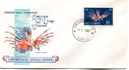 Nouvelles Hébrides - FDC Poisson Yvert 265 - R 6090 - FDC