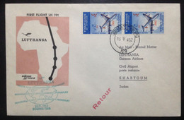 SOUTH AFRICA, Circulated Cover To Cartoum, « Aviation », 1962 - Airmail