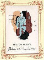 QUIMPER *** PENHARS *** FETE DU RETOUR LE 25/11/1945  *** SOLDAT *** GUERRE 39/45 *** - Quimper