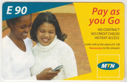 SWAZILAND - Pay As You Go - 2 Women, MTN Prepaid Card 90 E, Mint - Swasiland