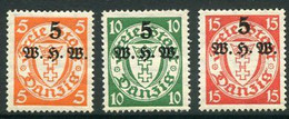 DANZIG 1934 Winter Relief MNH / **.  Michel 237-39 - Ungebraucht