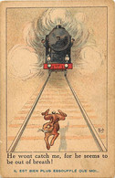 Themes Div-ref FF982- Illustrateurs -illustrateur Mich -edition Sid -les Animaux Nos Freres - Lapin Et Locomotive -train - Mich