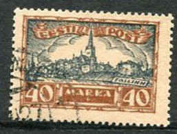 ESTONIA 1927 Town Views 40 Mk Used.  Michel 67 - Estonie