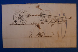 J17 ST DOMINGUE BELLE LETTRE  TRES RARE D OUTREMER 1833  POUR BORDEAUX +SIGNée DE BUDAN DE BOISLAURENT  + TEMOIGNAGE - Other & Unclassified