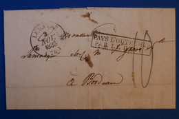 J17 ST DOMINGUE BELLE LETTRE  TRES RARE D OUTREMER 1833  POUR BORDEAUX +SIGNée DE BUDAN DE BOISLAURENT  + TEMOIGNAGE - Autres & Non Classés