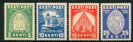 ESTONIA  1936 500th Anniversary Of St. Bridget's Convent MNH / **.  Michel 120-23 - Estland