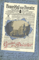 Nederland, DEVENTER, Singel (1909) Nieuwsblad Krant Ansichtkaart - Deventer