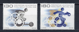 JO Pékin - Liechtenstein 2008 Y&T N°1428 à 1429 - Michel N°1487 à 1488 *** - Jeux Paralympiques - Summer 2008: Beijing