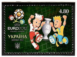 Ukraine 2012 . UEFA Euro 2012 (2 Players And Cup). 1v: 4.80.  Michel # 1244 - Oekraïne