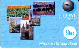 ECONOPHONE : NED002 50 NLG Views From Netherlands USED - Cartes GSM, Prépayées Et Recharges