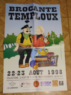 Affiche  Temploux 1998 Delaby Tibet  Format 40 X 60  Chick Bill Tres Bon Etat - Affiches & Offsets
