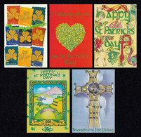 IRELAND 1998 St Patrick's Day: Set Of 5 Greeting Cards With Pre-Paid Envelopes MINT/UNUSED - Postwaardestukken