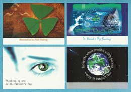 IRELAND 2001 St Patrick's Day: Set Of 4 Pre-Paid Postcards MINT/UNUSED - Interi Postali