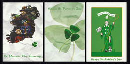 IRELAND 2002 St Patrick's Day: Set Of 3 Pre-Paid Postcards MINT/UNUSED - Postwaardestukken