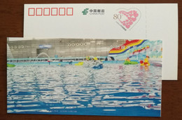 Dolphin Shape Inflatable Boat,China 2014 Hefei Weidisi Aquatic Paradise Advertising Pre-stamped Card - Autres & Non Classés