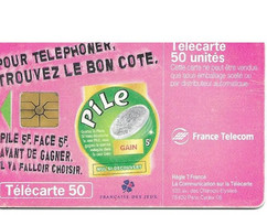 Telecarte  Jeux  Pile Ou Face - Juegos