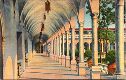 Florida Sarasota Ringling Art Museum Archway Along Inner Court Curteich - Sarasota