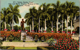 Florida Sarasota Ringling Art Museum Italian Garden Court Curteich - Sarasota