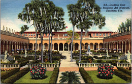 Florida Sarasota Ringling Art Museum Inner Court Court 1950 Curteich - Sarasota