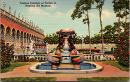 Florida Sarasota Ringling Art Museum Famous Fountain Of Turtles Curteich - Sarasota